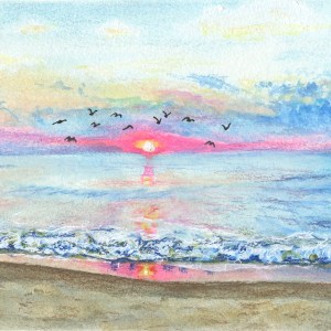 "Nags Head Sunrise With Pastel"