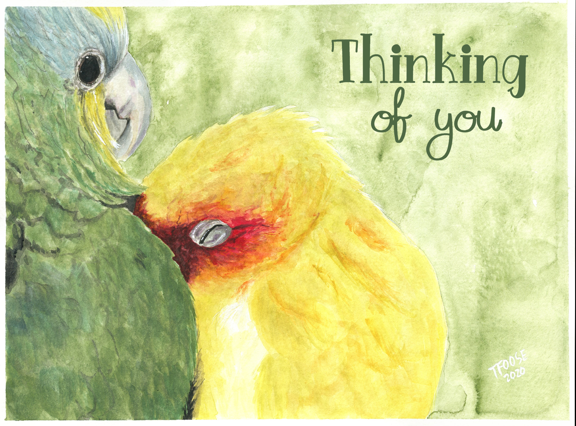 A Shoulder to Lean On Greeting Card - Image 1