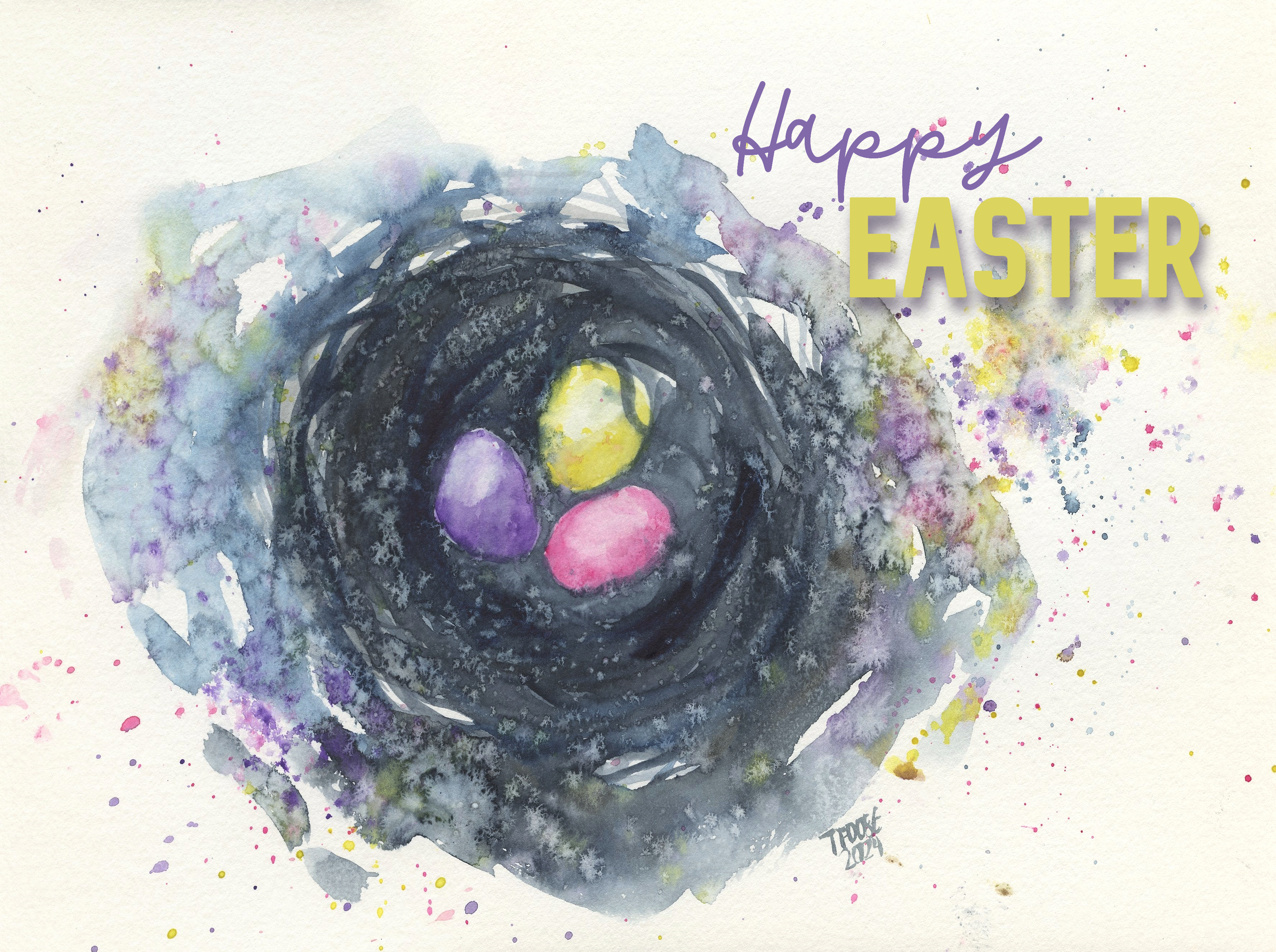 Easter Egg Nest 3 Greeting Card - Image 3