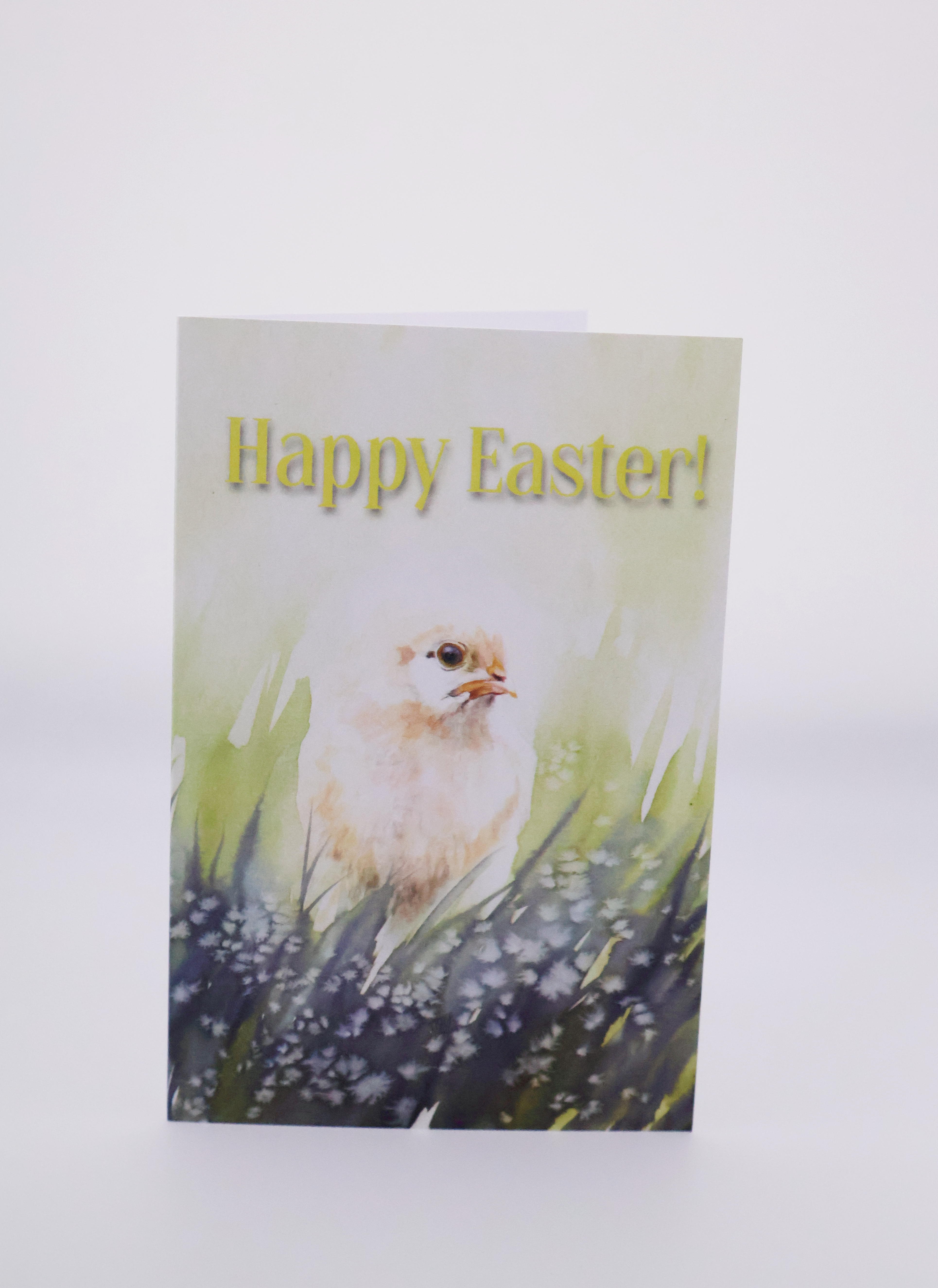 Chick in the Grass Easter Greeting Card - Image 1