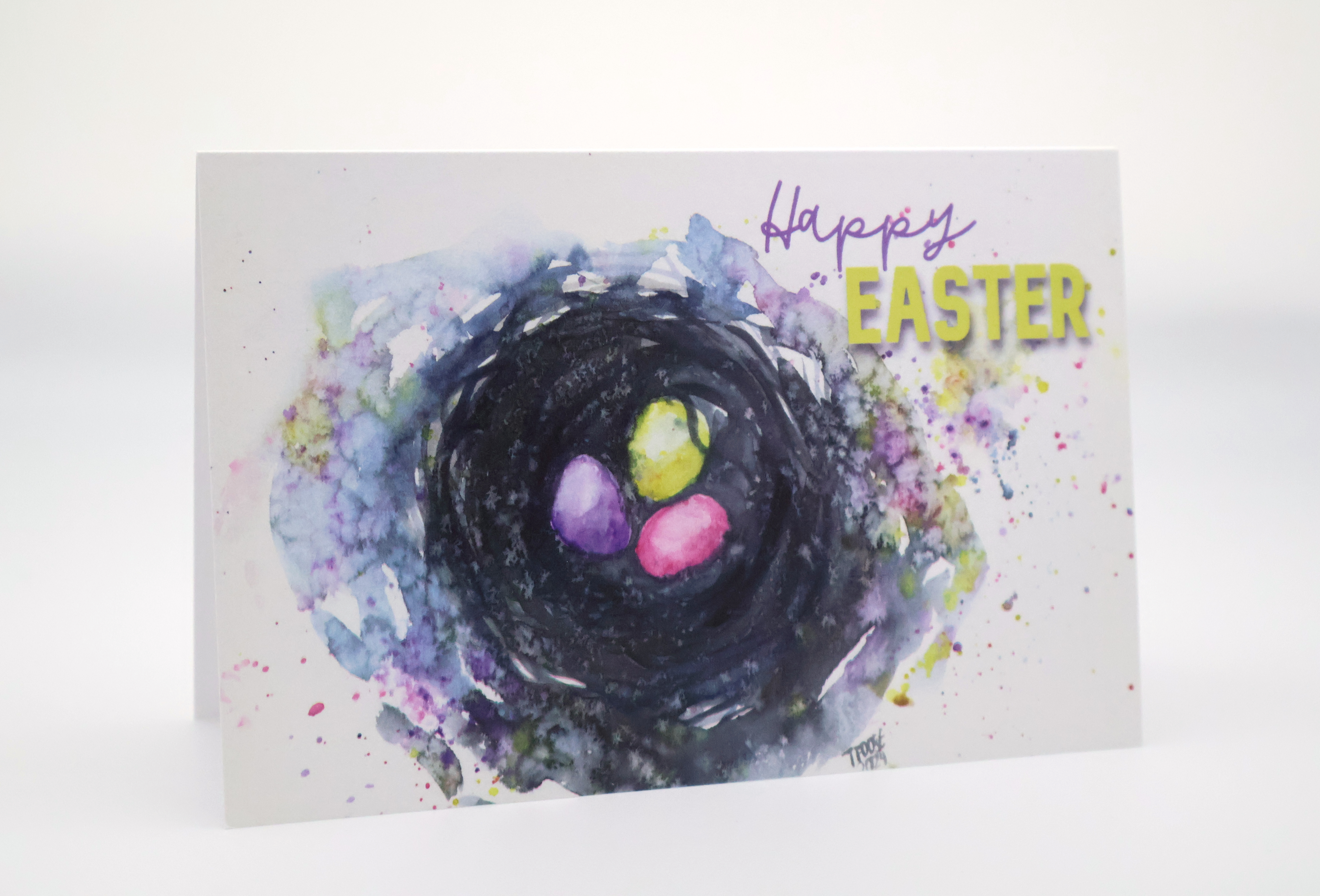 Easter Egg Nest 3 Greeting Card - Image 1