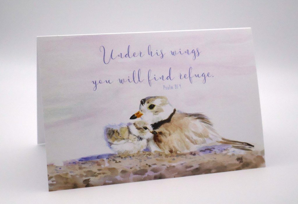 Under His Wings Greeting Card