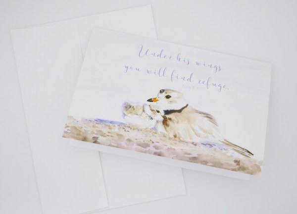 Under His Wings Greeting Card