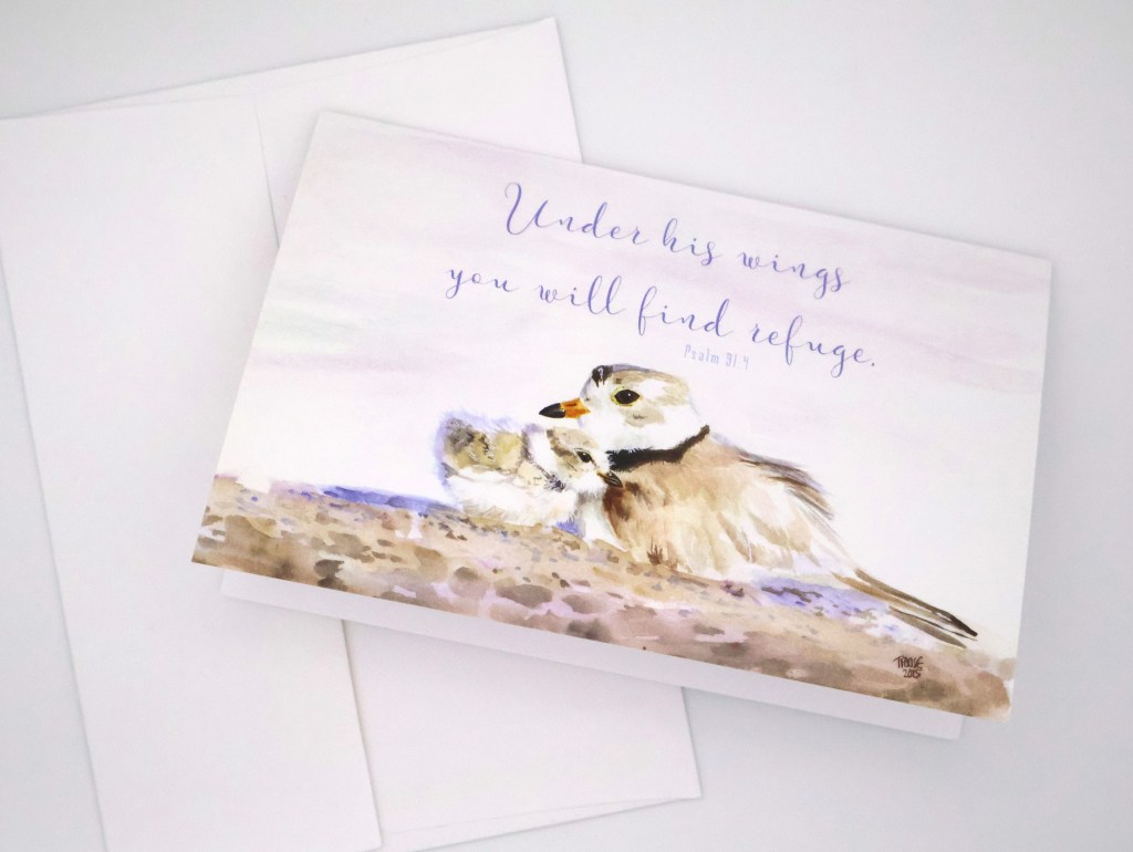 Under His Wings Greeting Card