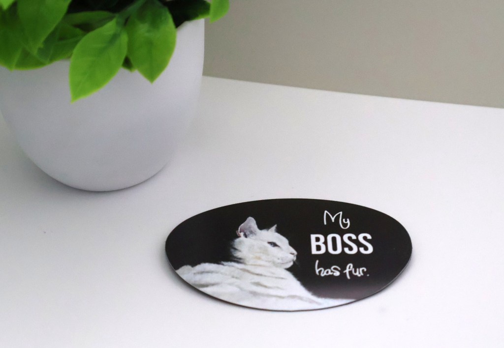 My Boss Has Fur - Cat Magnet