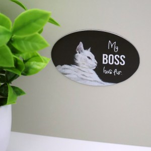 My Boss Has Fur - Cat Magnet - Image 3