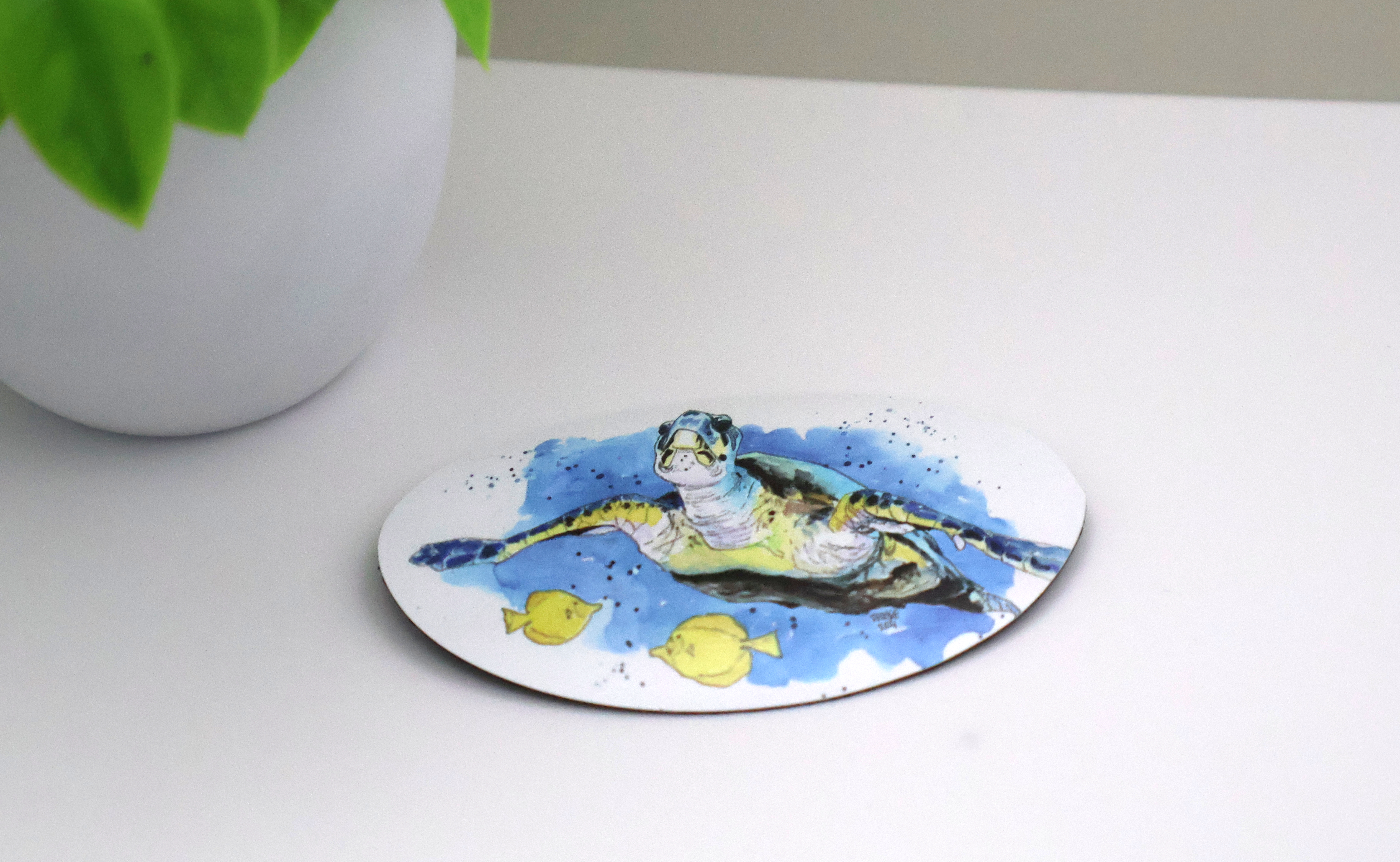 Sea Turtle with Fish Magnet - Image 2
