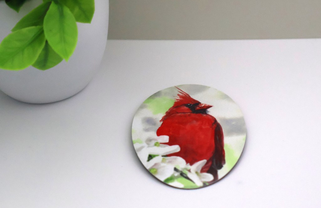 Springtime Cardinal Magnet