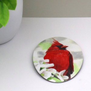 Springtime Cardinal Magnet - Image 2