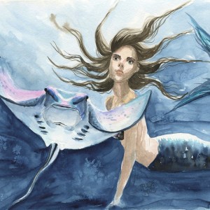 Mermaid and Stingray