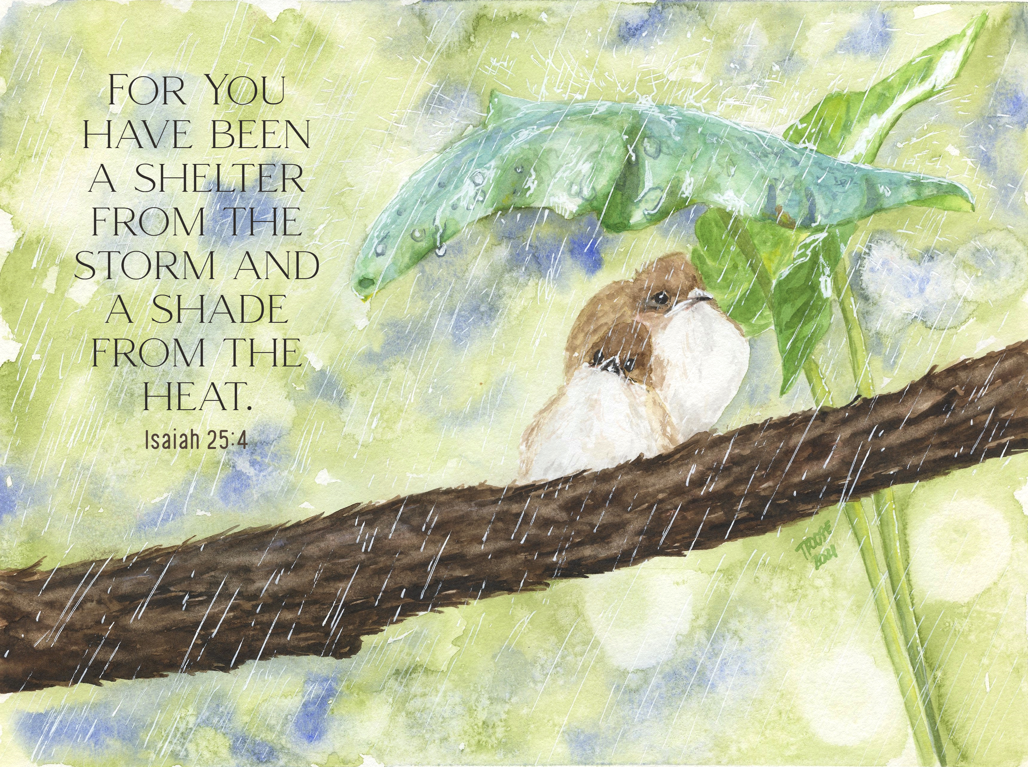 Shelter in the Storm Greeting Card - Image 4