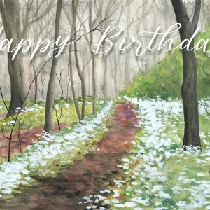 Springtime in the Woods Greeting Card