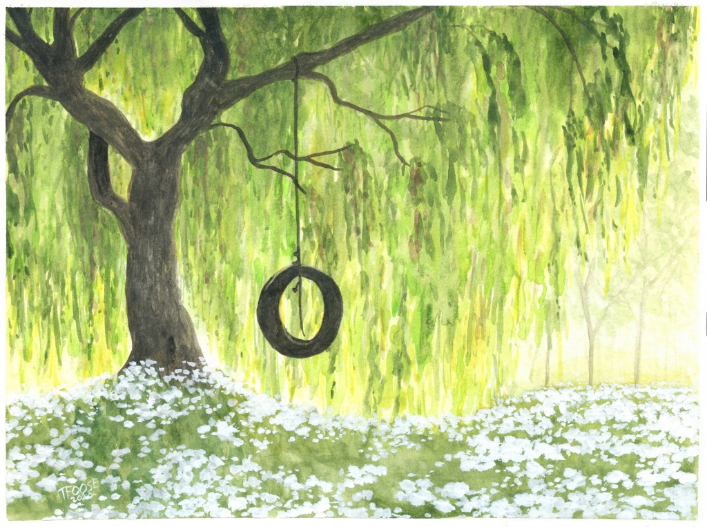 Tire Swing Under the Weeping Willow