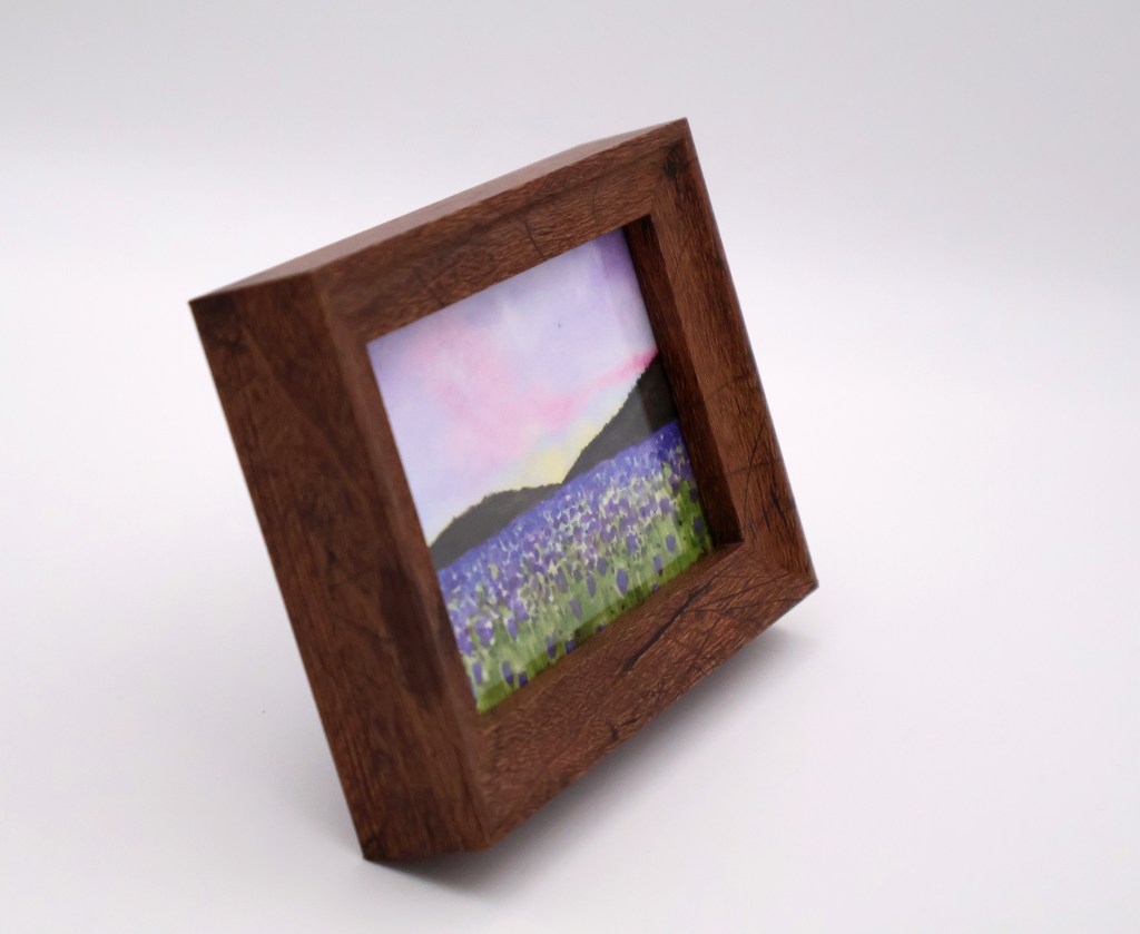 Blue Field of Flowers at Dusk Mini Print