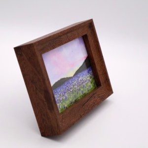 Blue Field of Flowers at Dusk Mini Print - Image 2