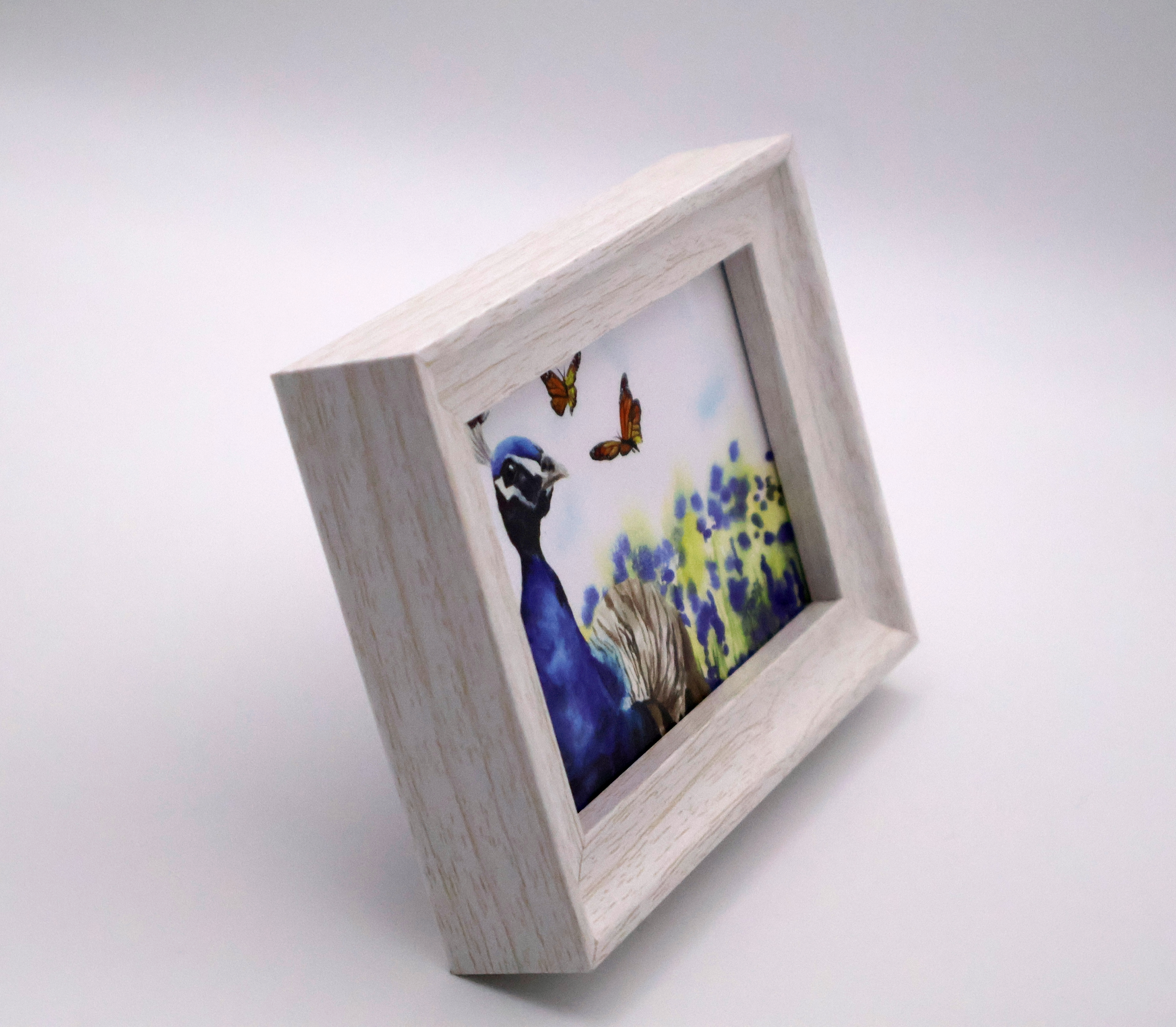 Peacock and Butterflies Mini Print - Image 2