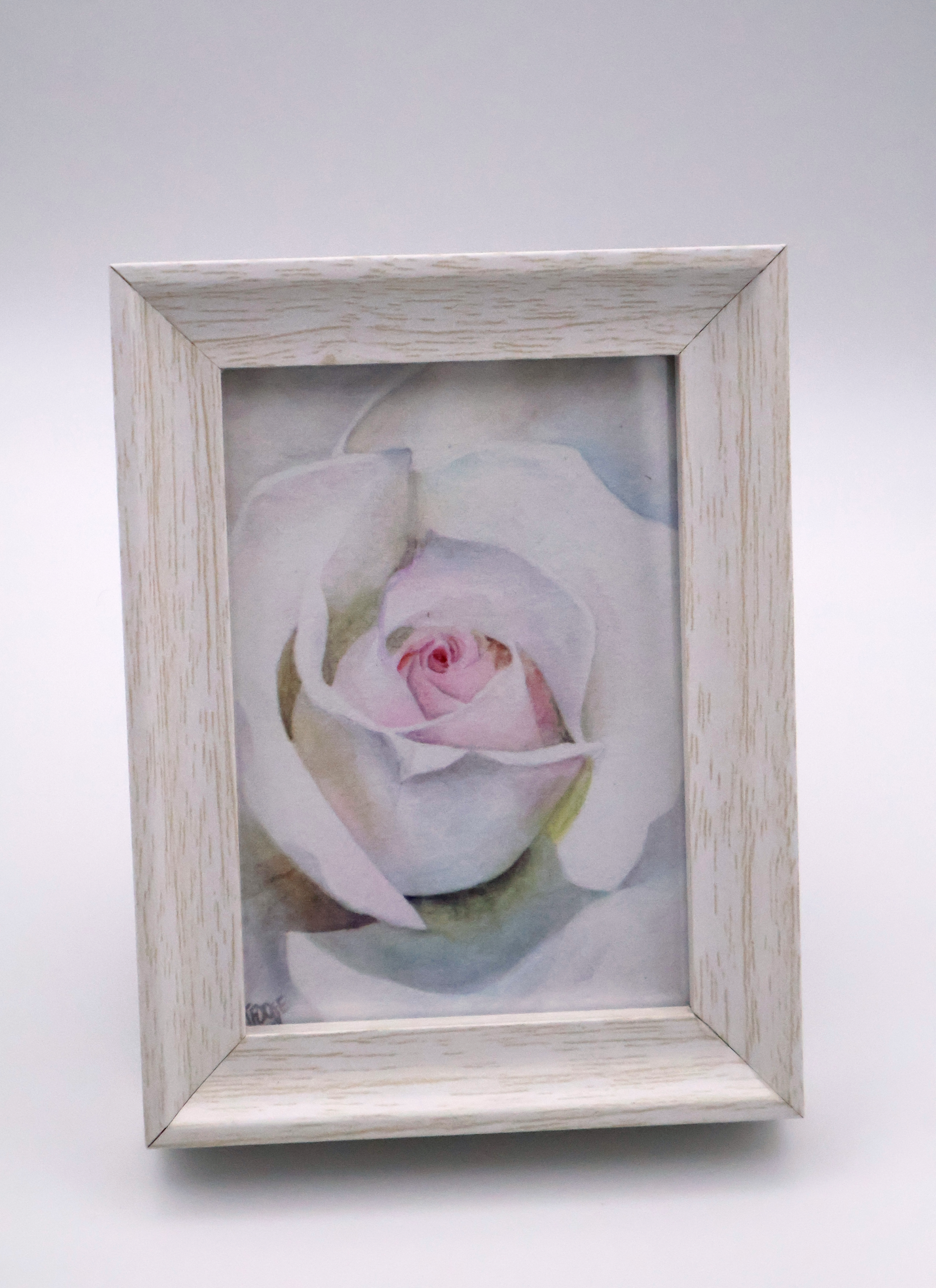 White Tea Rose Mini Print - Image 1