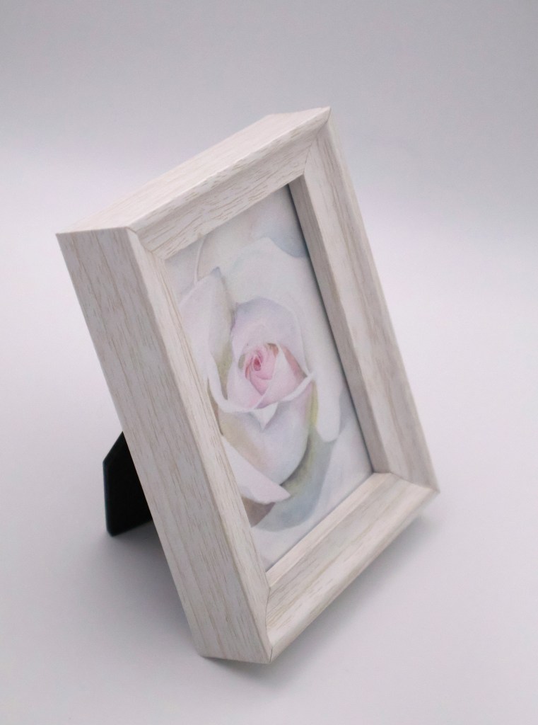 White Tea Rose Mini Print