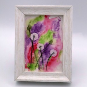 Dandelions in Metallic Mini Print