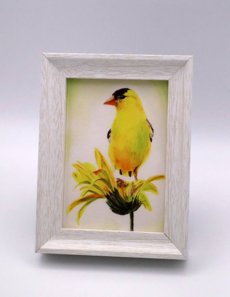 Yellow on Yellow - Goldfinch Mini Print