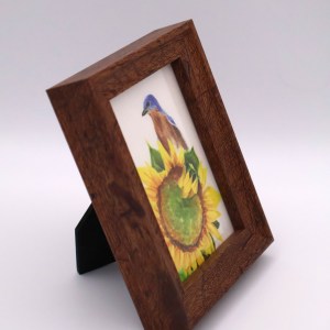 Eastern Bluebird and Sunflower Mini Print - Image 2