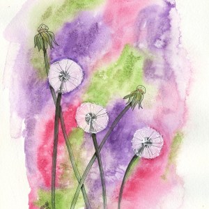 "Dandelions in Metallic"