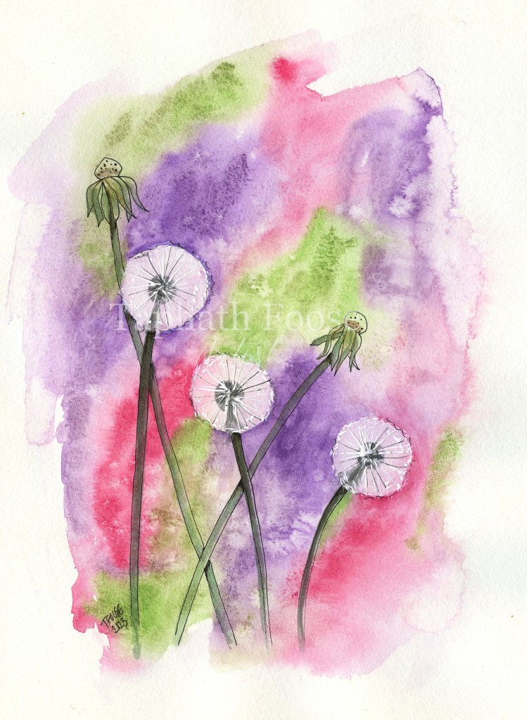 Dandelions in Metallic