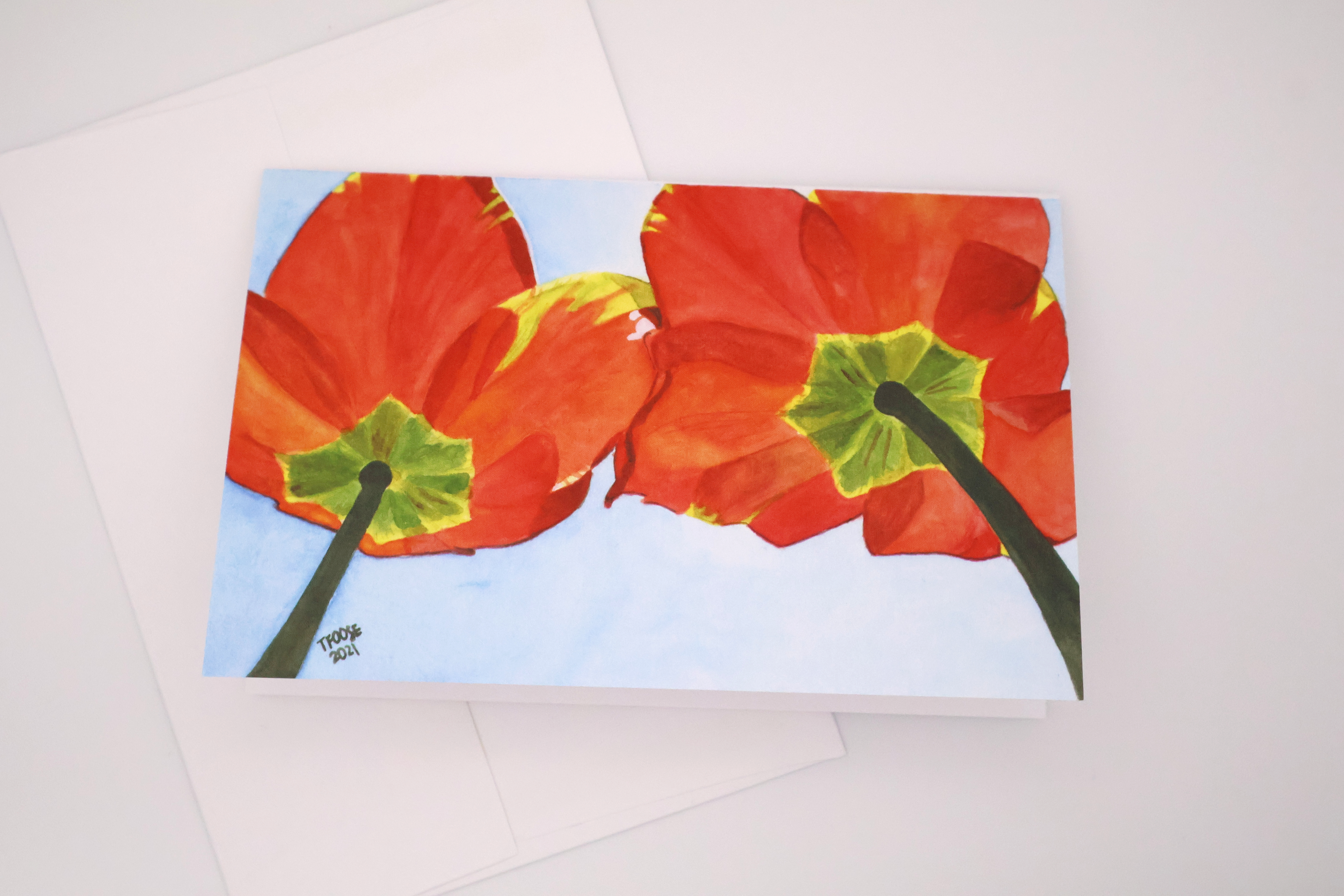 Standing Together - Tulips Greeting Card - Image 3