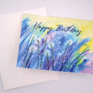 Dandelions in Color Greeting Card - Image 2