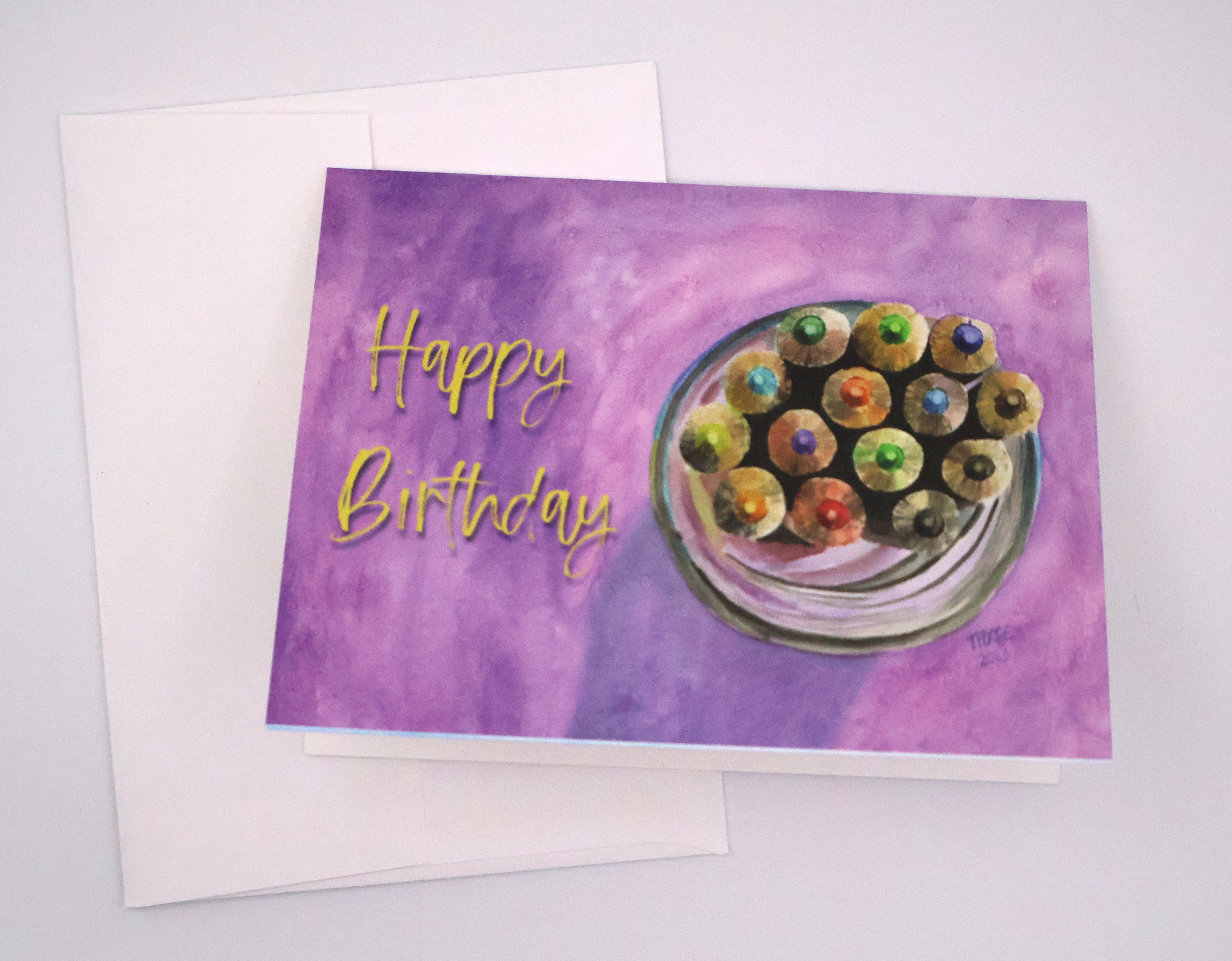 Cup of Colored Pencils Greeting Card - Image 2
