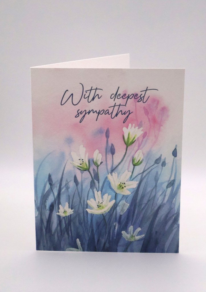 Soft White Wildflowers Greeting Card