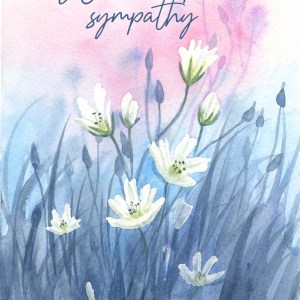 Soft White Wildflowers Greeting Card
