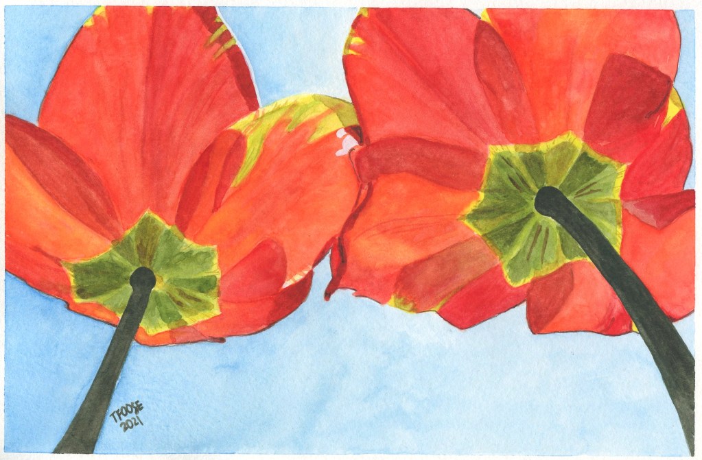 Standing Together Watercolor Greeting Card