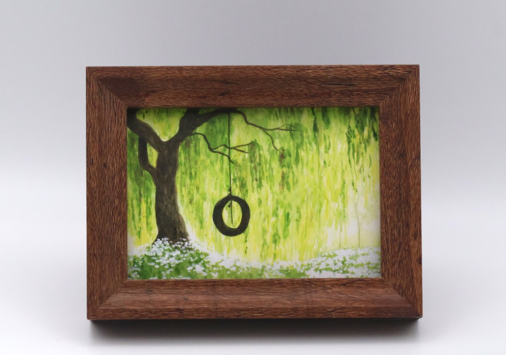 Tire Swing Under Weeping Willow Mini Print