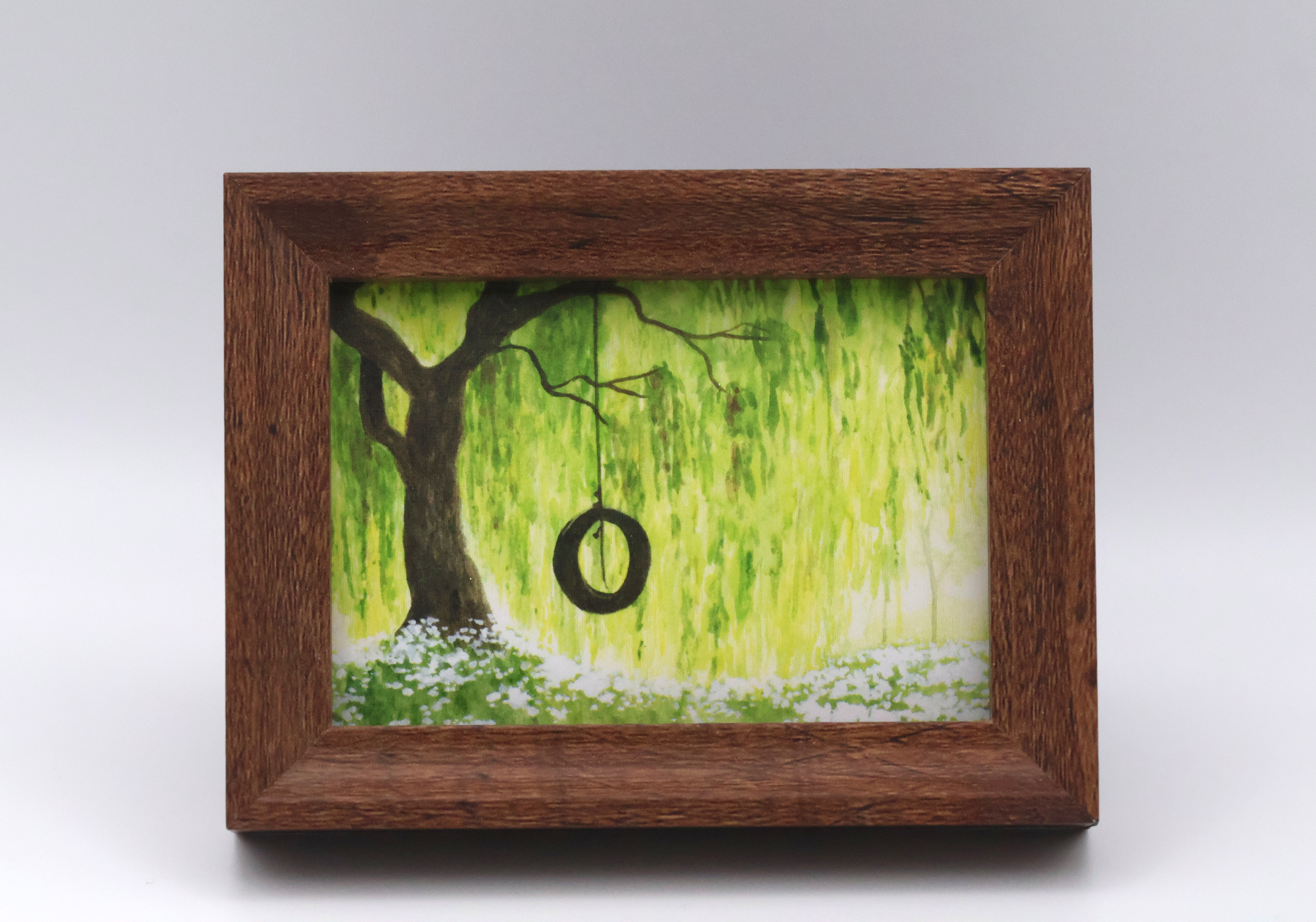 Tire Swing Under Weeping Willow Mini Print - Image 1