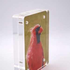 Cardinal in Gold Mini Print - Image 2