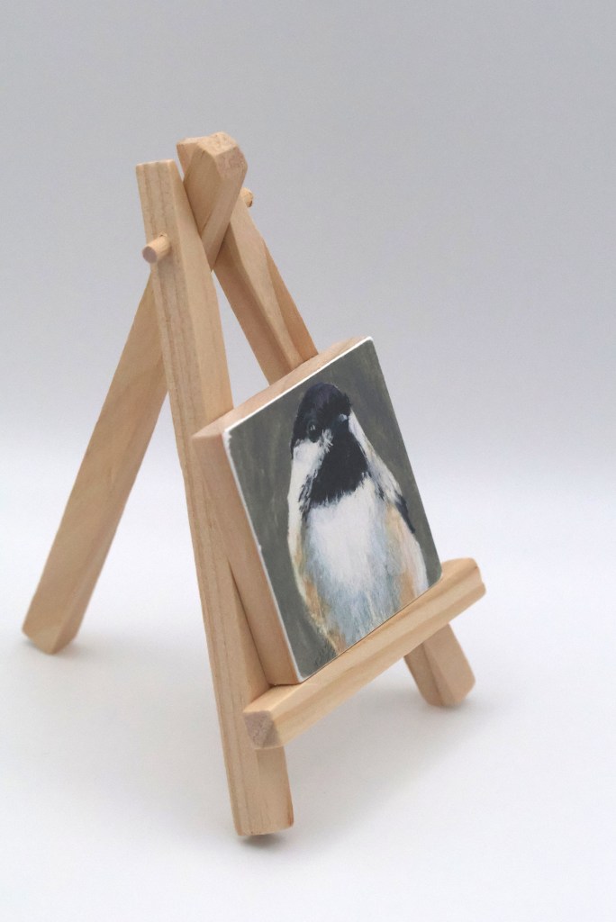 Chickadee Front Profile Mini Print