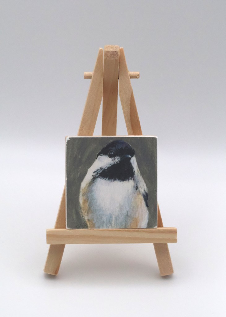 Chickadee Front Profile Mini Print