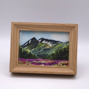 Tulips and Mountains Mini Print - Image 1