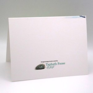 Mountains and White Wildflowers Greeting Card - Image 3