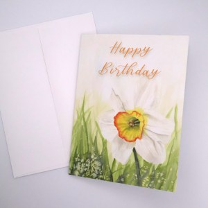 Single Daffodil Greeting Card - Image 2