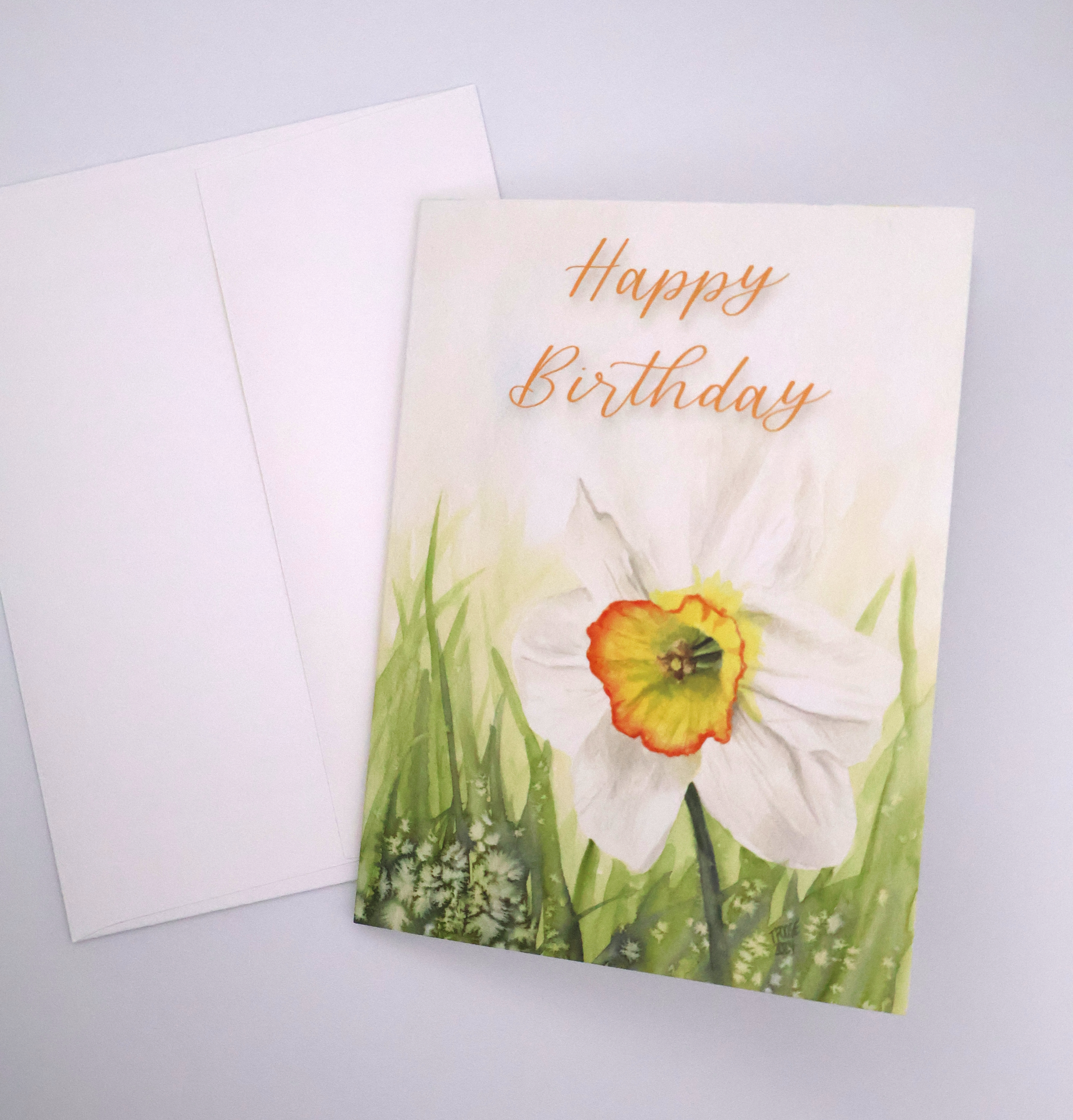 Single Daffodil Greeting Card - Image 2