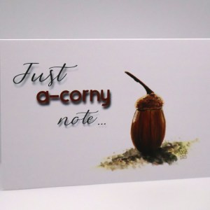 A-corny Note Greeting Card - Image 1