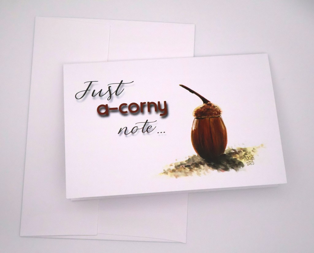 A-corny Note Greeting Card