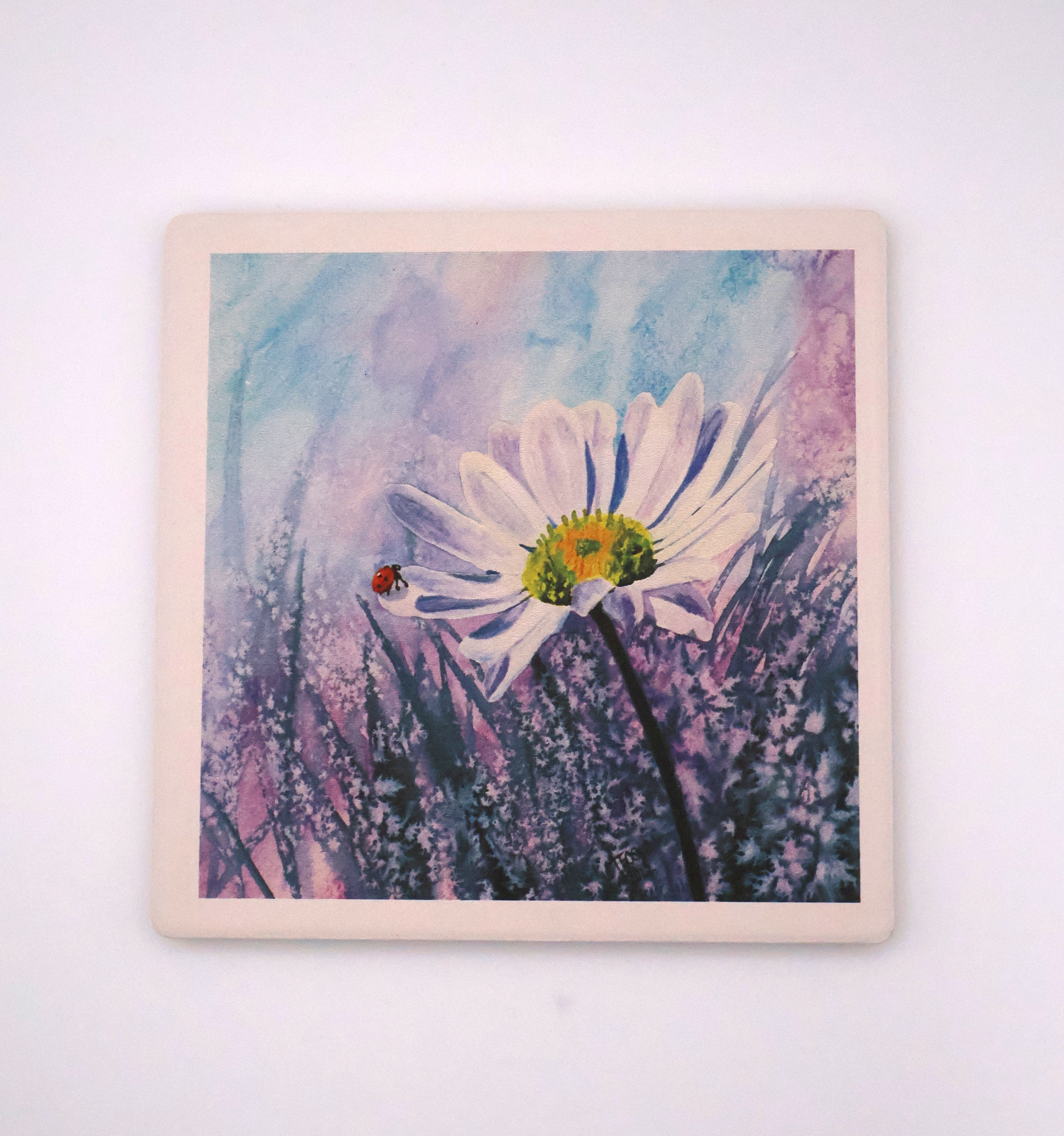 Ladybug on a Flower Coaster - Image 1