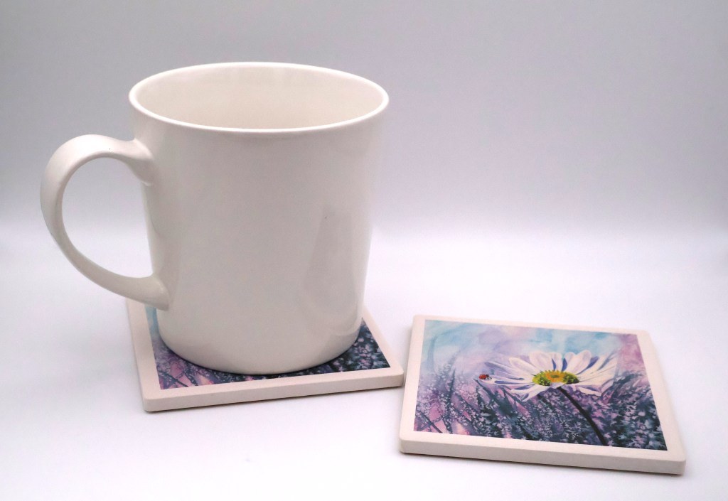 Ladybug on a Flower Coaster