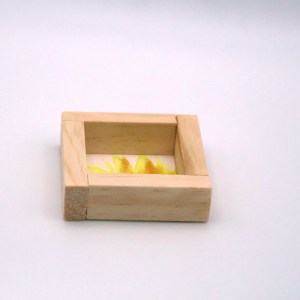 Simple Yellow Flower Semi-Abstract Mini Painting - Image 3