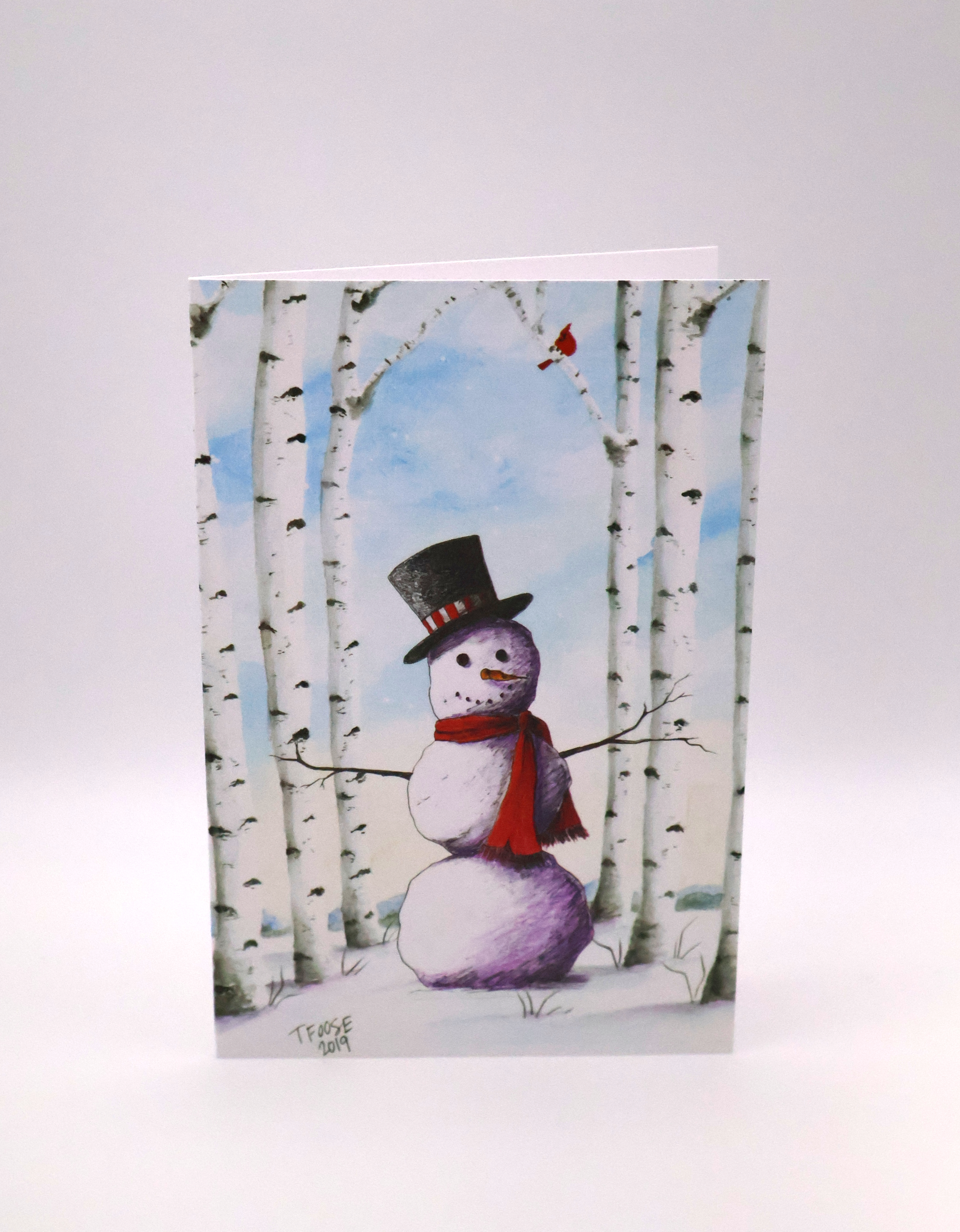 Happy Snowman Greeting Card - Image 1