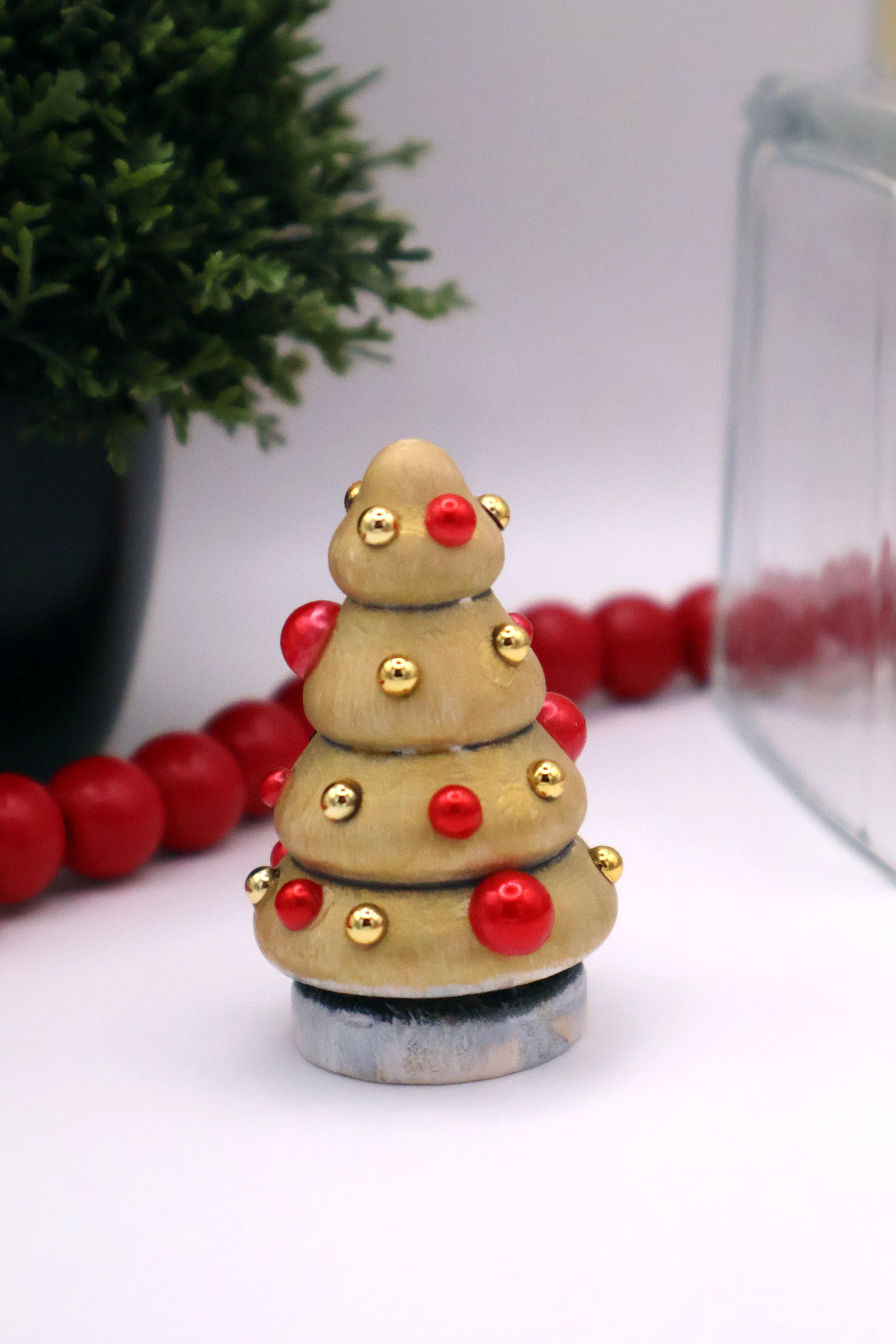 Handcrafted Wooden Christmas Tree - 0838 - Image 1