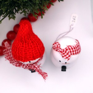 Handcrafted Wooden Snowman Pair - RGR - Image 3